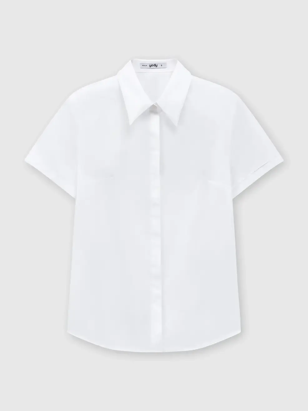 Áo Sơ-mi Ngắn Tay regular fit essential - Trắng 070 - S