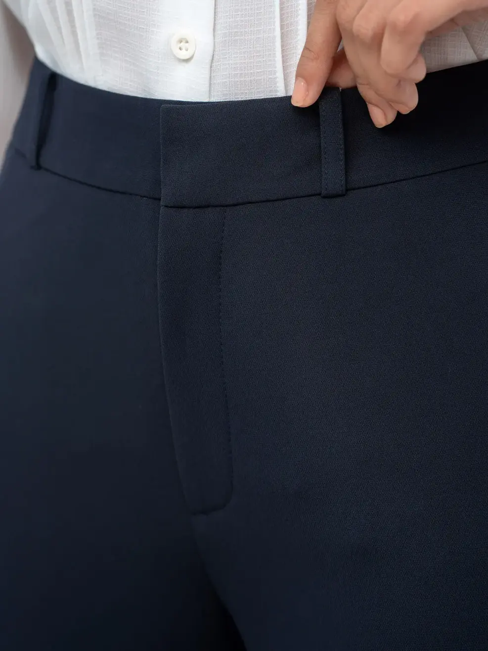 Quần Tây Nữ Ống Vểnh Cơ Bản - Tím than - XL