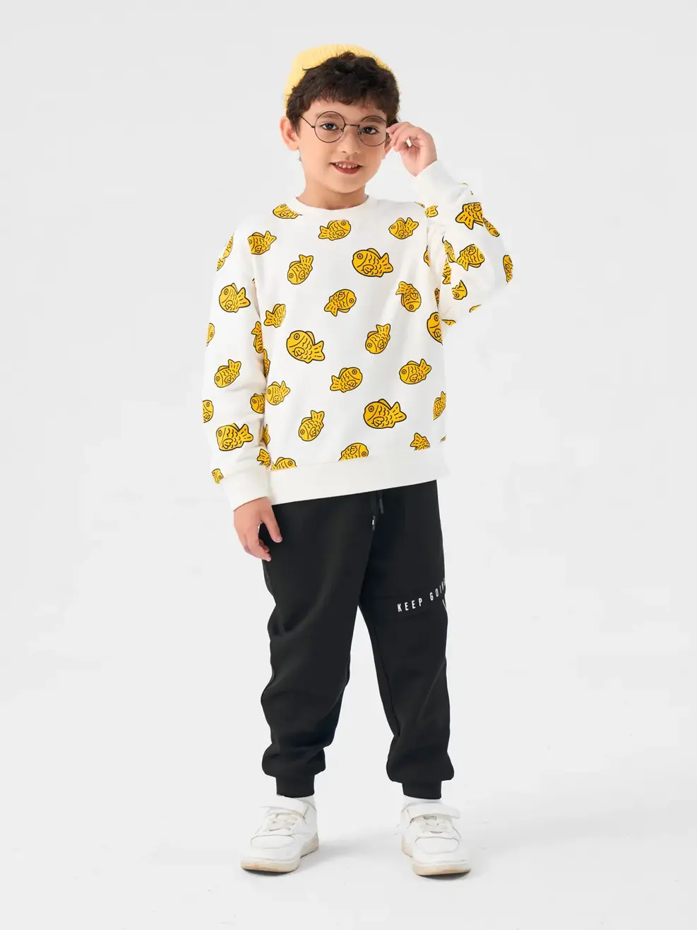 Quần Dài Kid Nhỏ Khóa Gối - Đen - 4