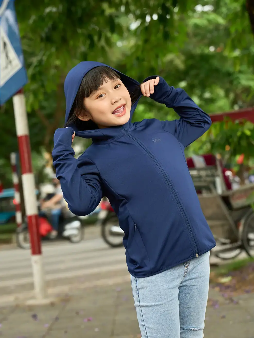 Aó chống nắng kid điều hoà - Tím than - 4