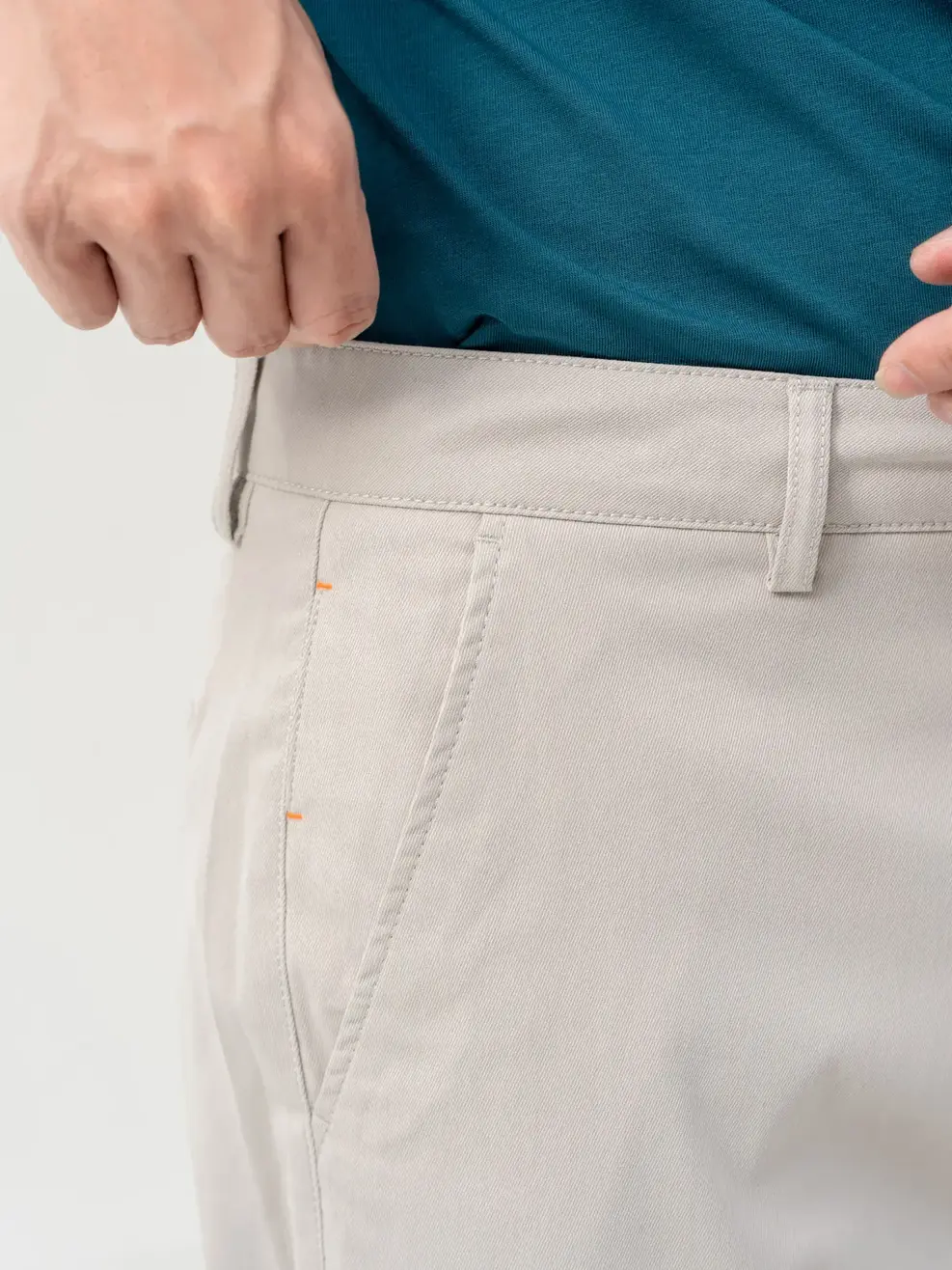 Quần Sooc Nam Túi Cạnh Sườn - Ghi - 29