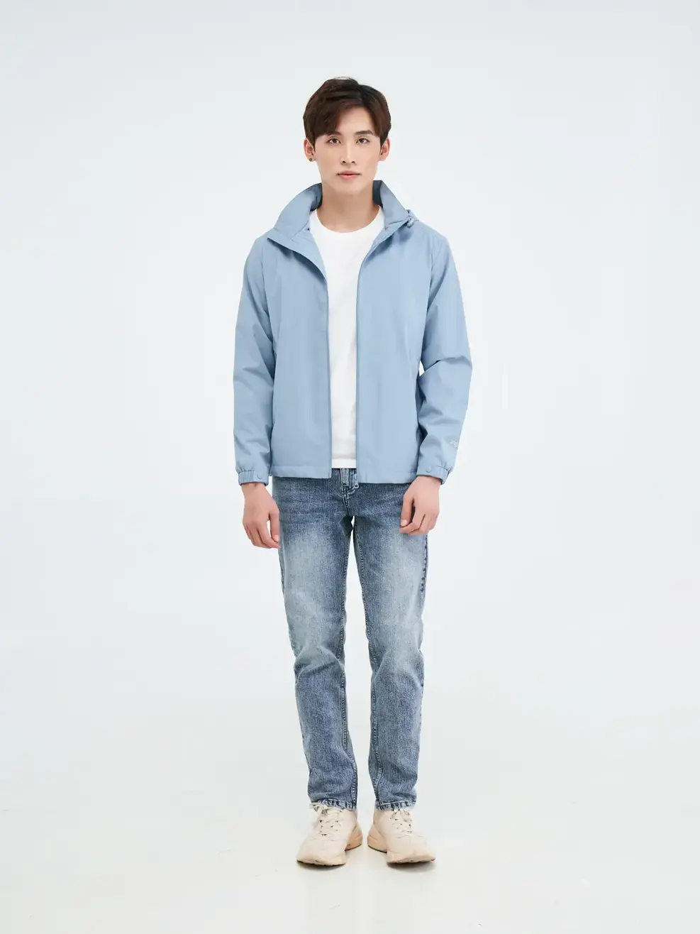 Áo khoác nam súp sườn - Xanh trời - XL