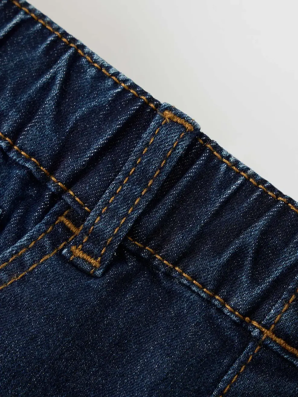 Quần Jeans Baggy Cạp Chun - Màu chàm 001 - 110