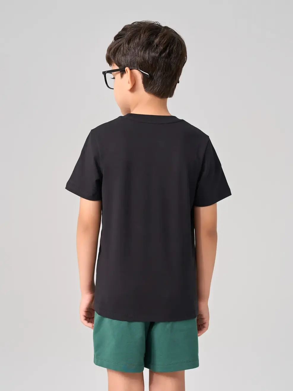 T-shirt Kid Cơ Bản - Đen - 4-5