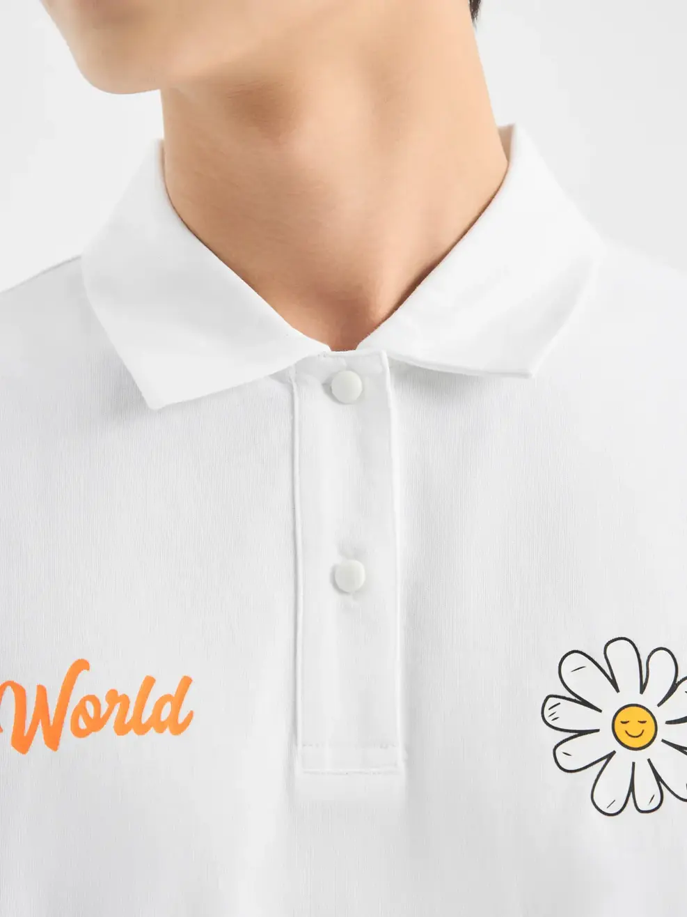 Áo Polo Yoguu What Make You Happy - Trắng - 1