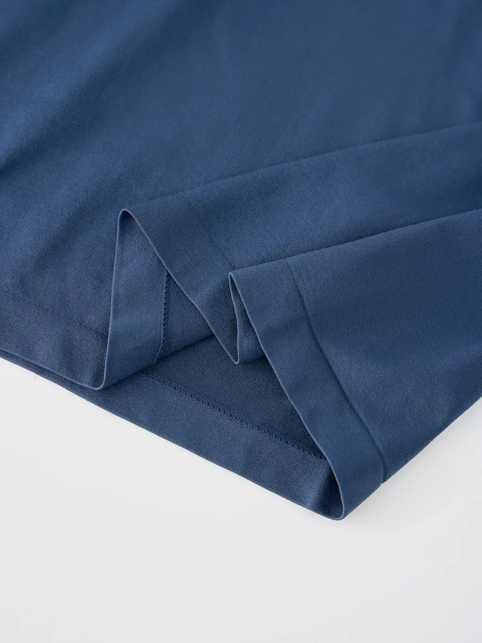 Áo Phông Dài Tay Nam Dệt Kẻ Ngực - Navy 005 - M