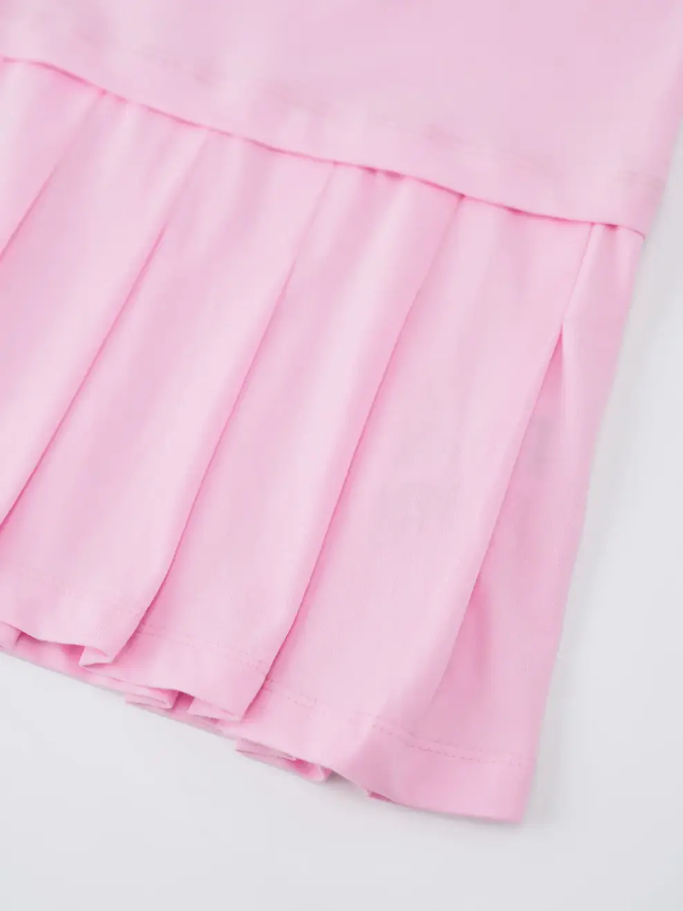 Váy bé gái xếp li cổ polo - Hồng 157 - 110