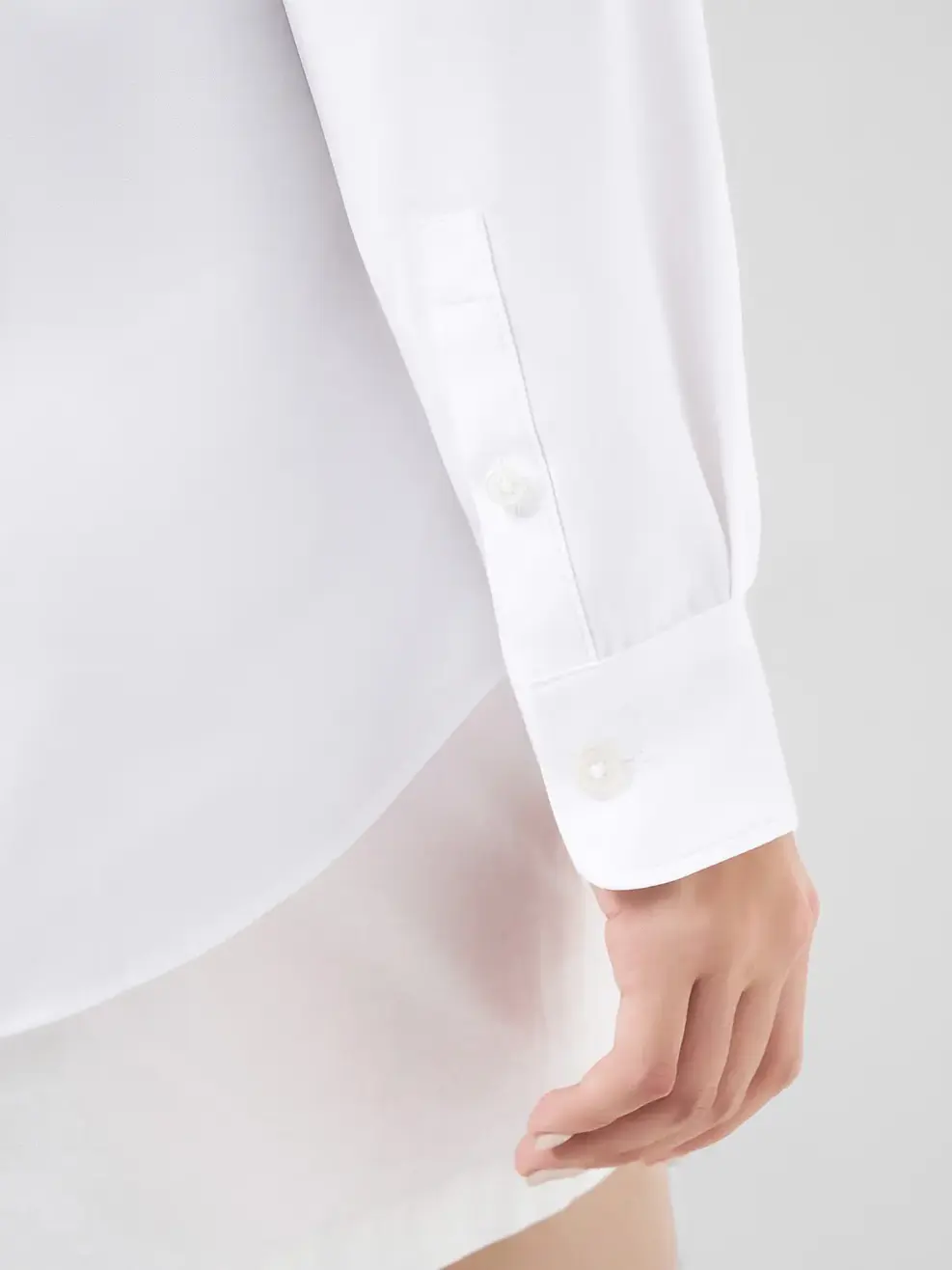 Áo Sơ-mi NANO REGULAR ESSENTIAL - Trắng 001 - S