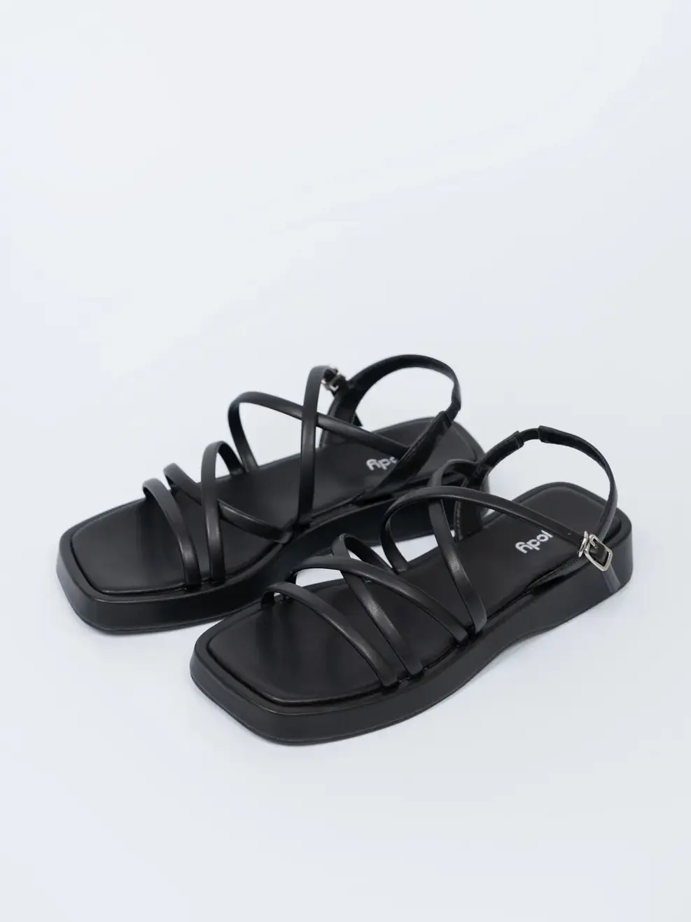 Giày Sandal Nữ Đế Bánh Mì Đan Dây - Đen - 35