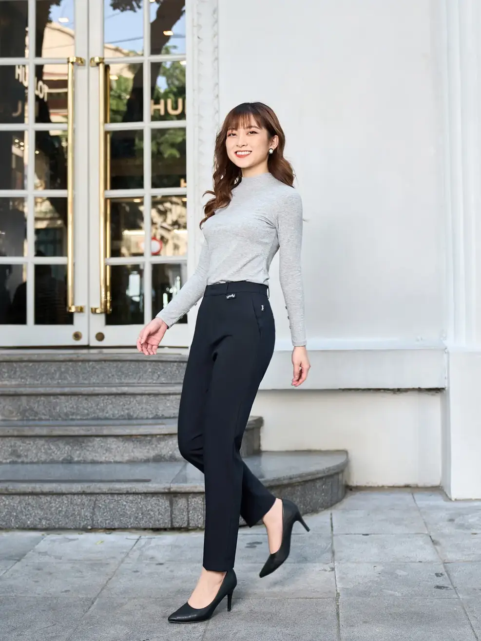Quần âu nữ Relaxco giãn 4 chiều - Tím than - M