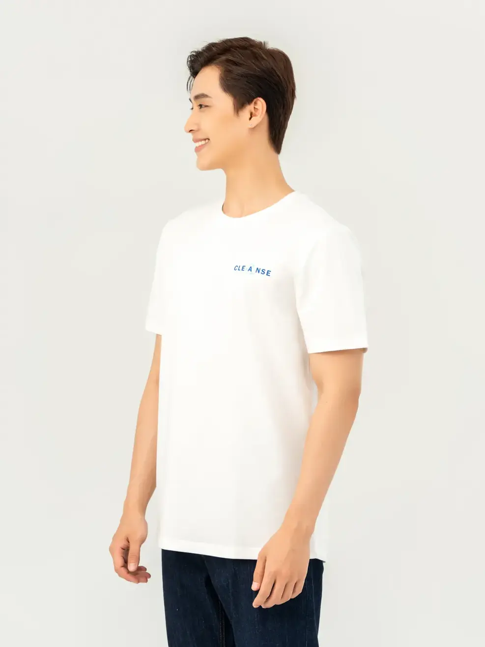 T-shirt Nam  Recycle In Cleanse - Trắng 1 - M