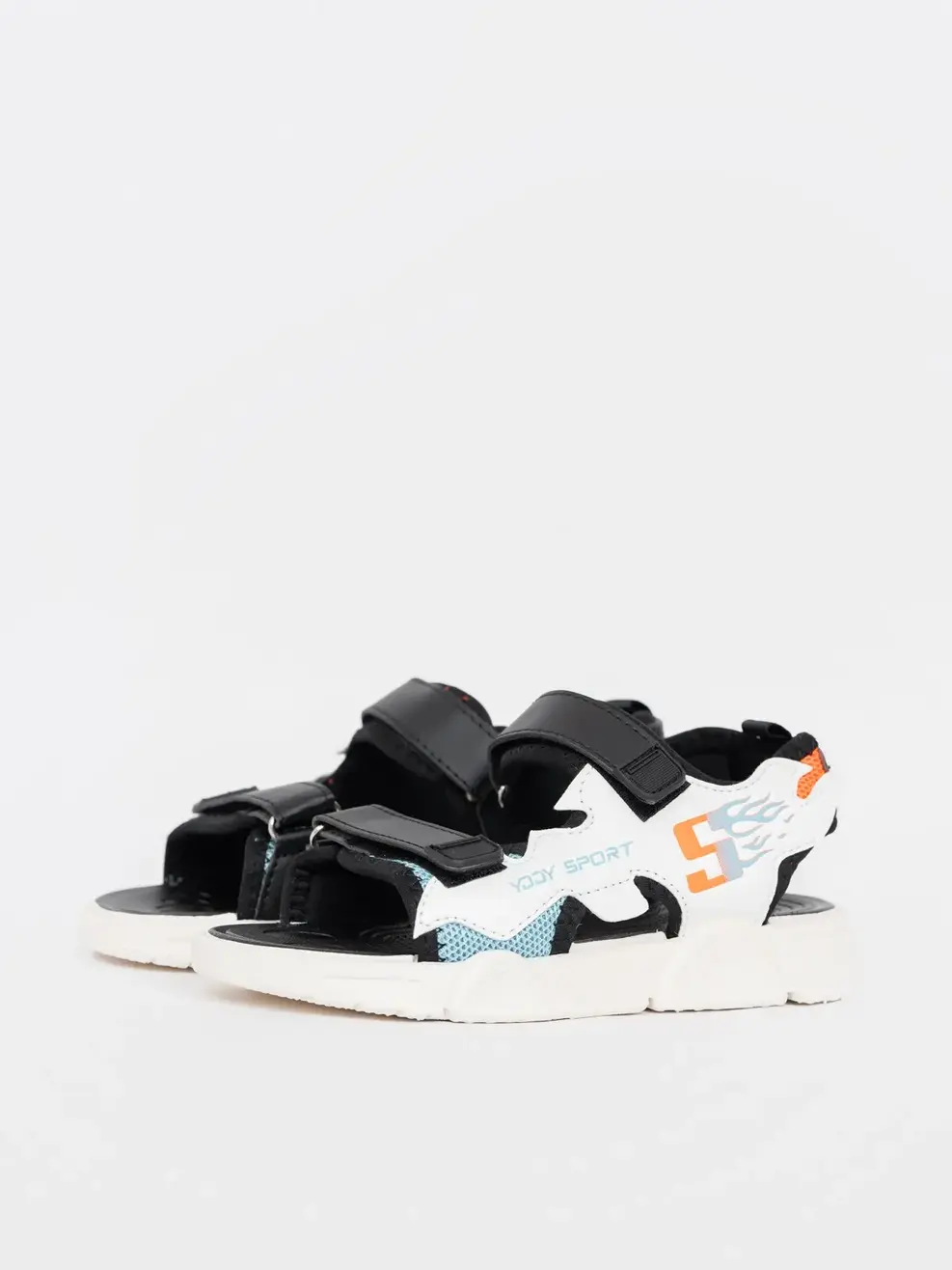 Dép Sandal Trẻ Em Yodysport Đế Trắng - Đen - 31