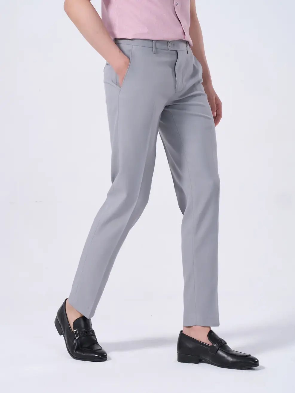 Quần âu nam ( Áo vest nam nano) - Ghi - 2XL