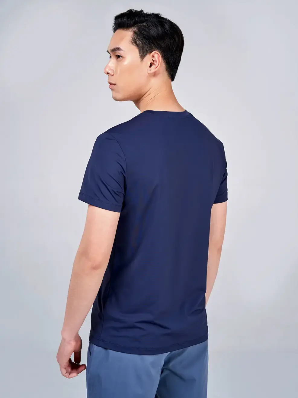 T-shirt thể thao nam run - Tím than - XL