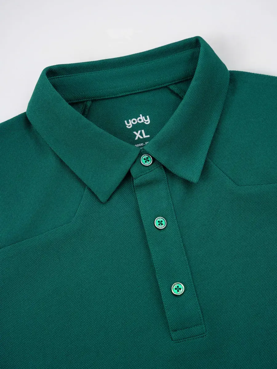 Polo Nam Bổ Thân  - Xanh rêu - M