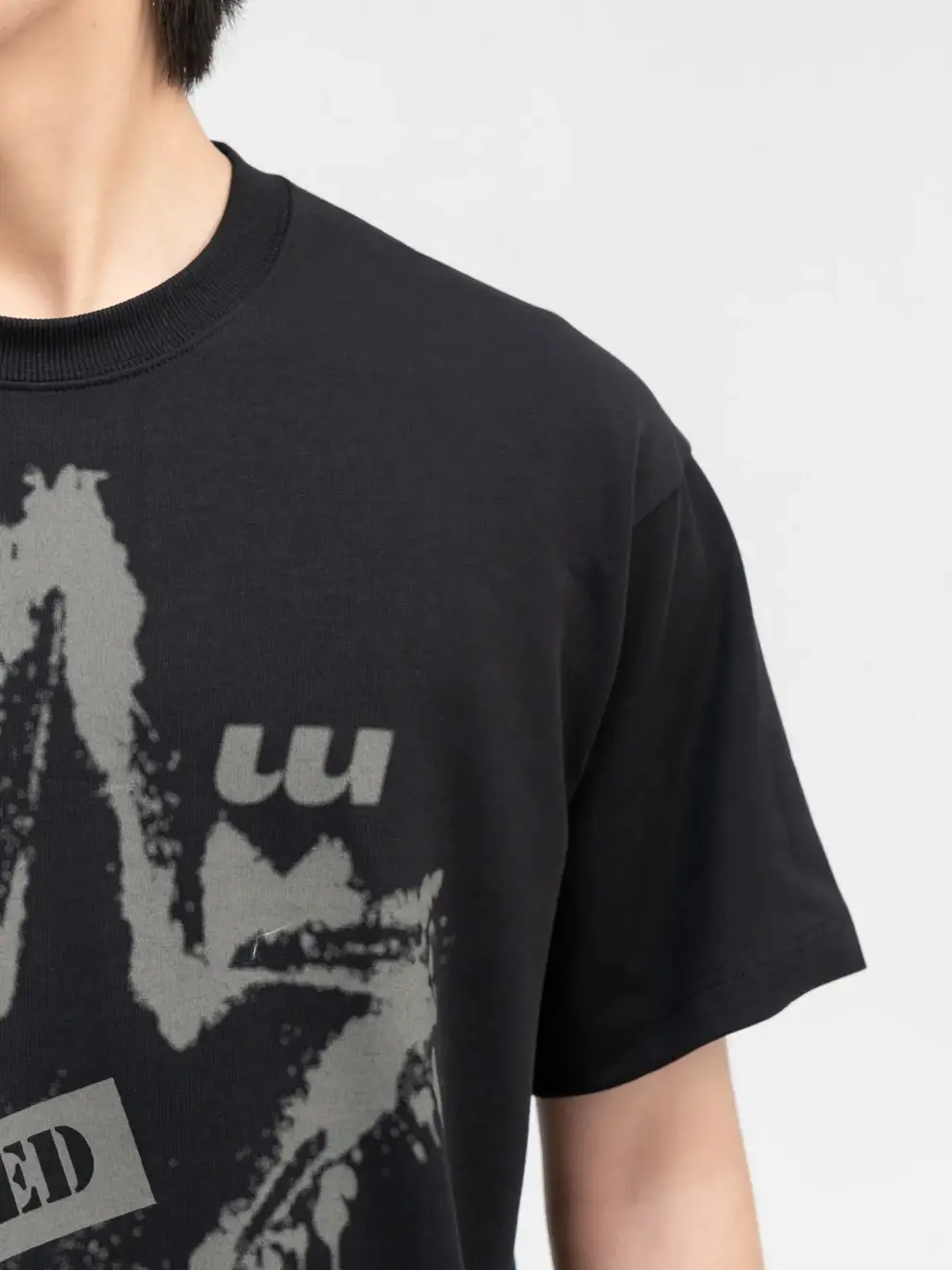 Áo T-shirt Yoguu Censored - Đen - 1