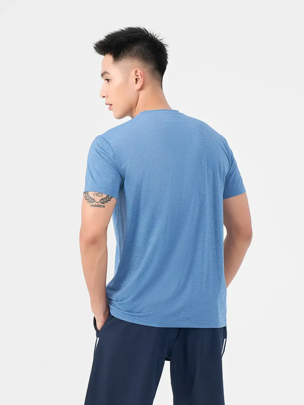 T-SHIRT THỂ THAO NAM RUN FAST - Xanh dương - 2XL