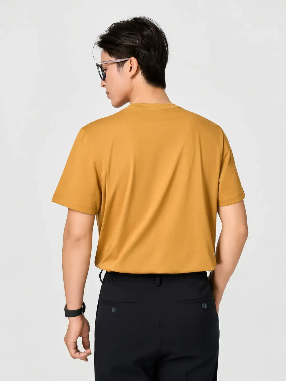Áo Phông Nam Regular Logo Cao Thành -  Nâu 202 - M
