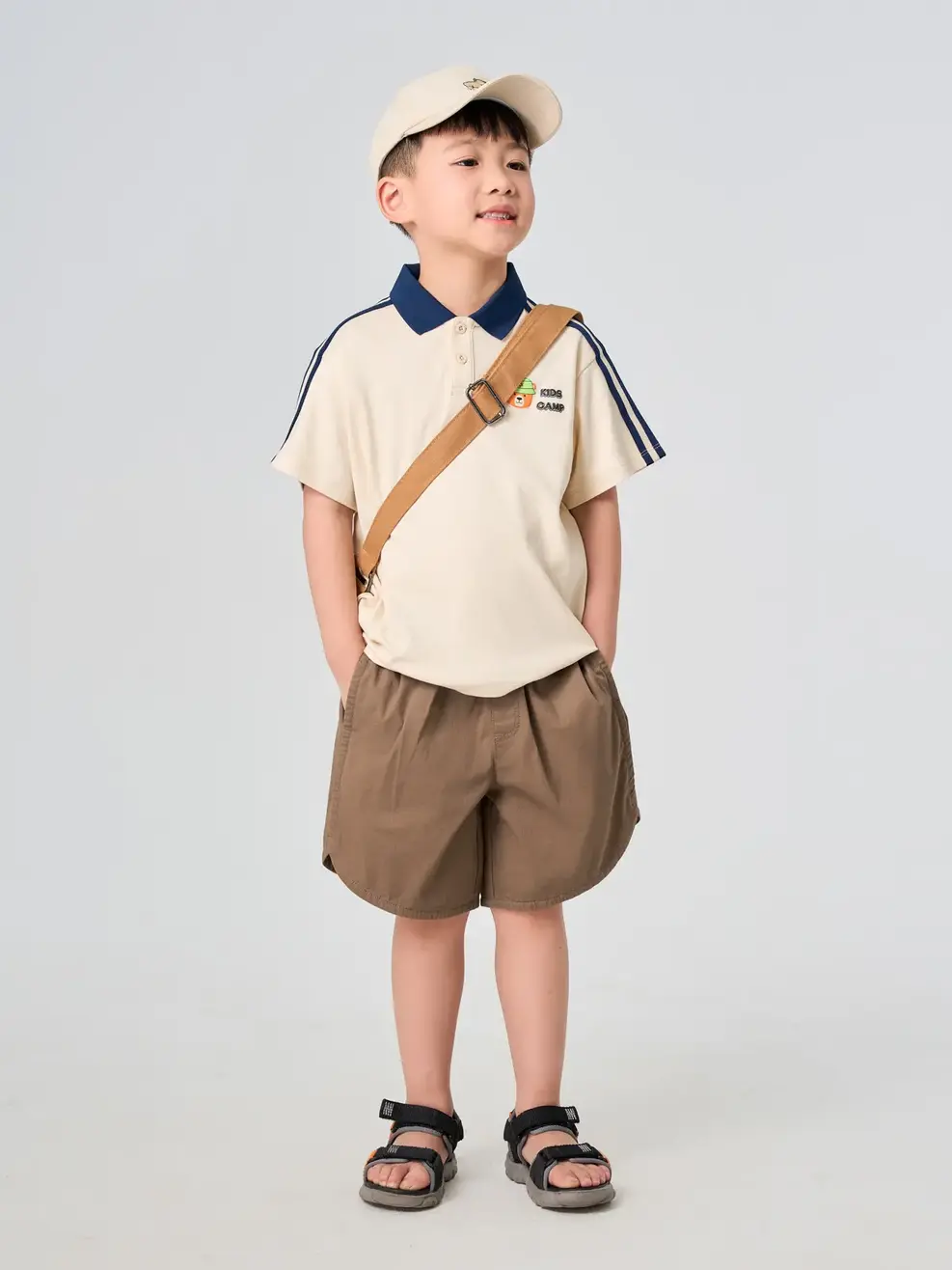 Quần Shorts Bé Trai Cơ Bản - Màu nâu 013 - 2-3