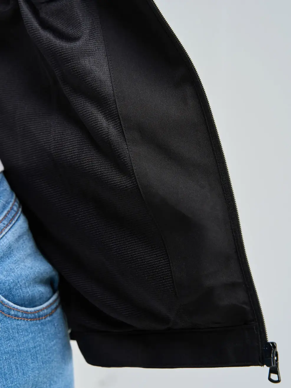 Áo khoác nữ phối lưng - Đen - XL