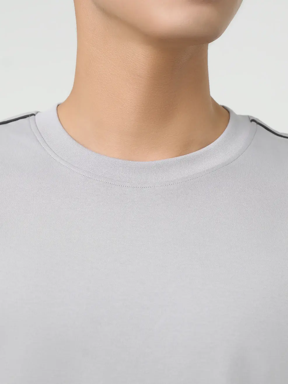 Bộ Đồ Nam Can Phối Nách Lé Vai - Xám 001 - L