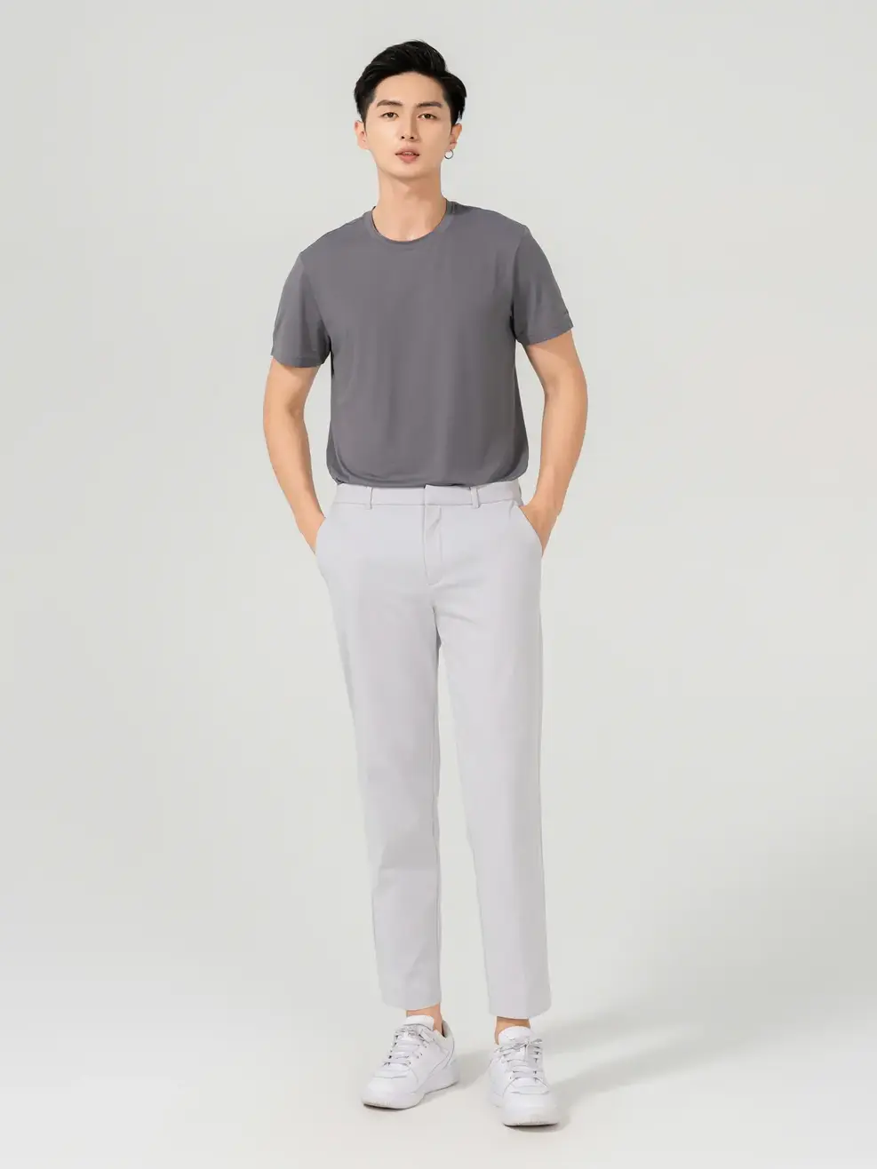 T-shirt Nam Traffic Sport Siêu Nhẹ - Ghi Đậm - M