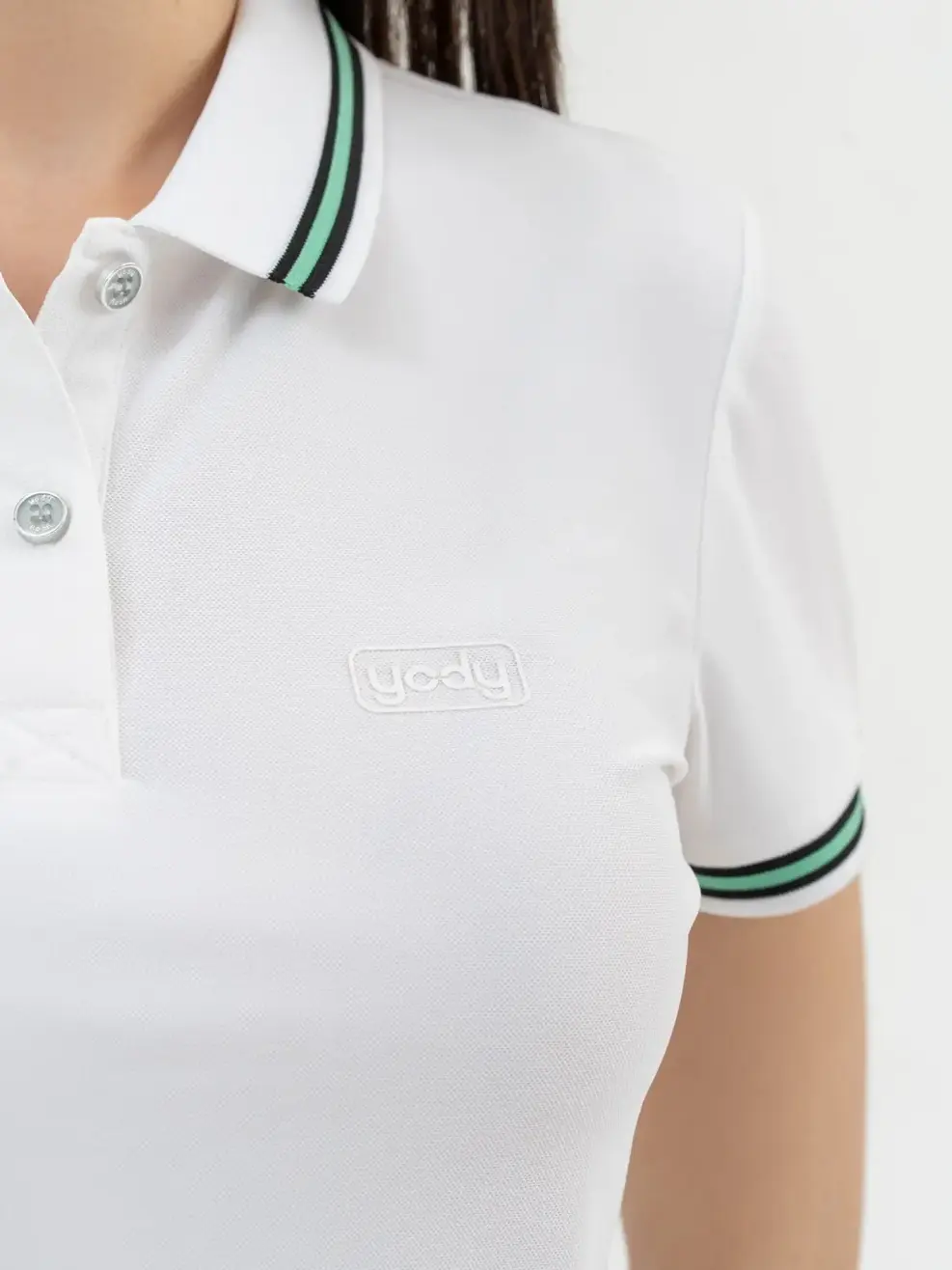 Polo Nữ Airycool Phối Cổ - Trắng - S