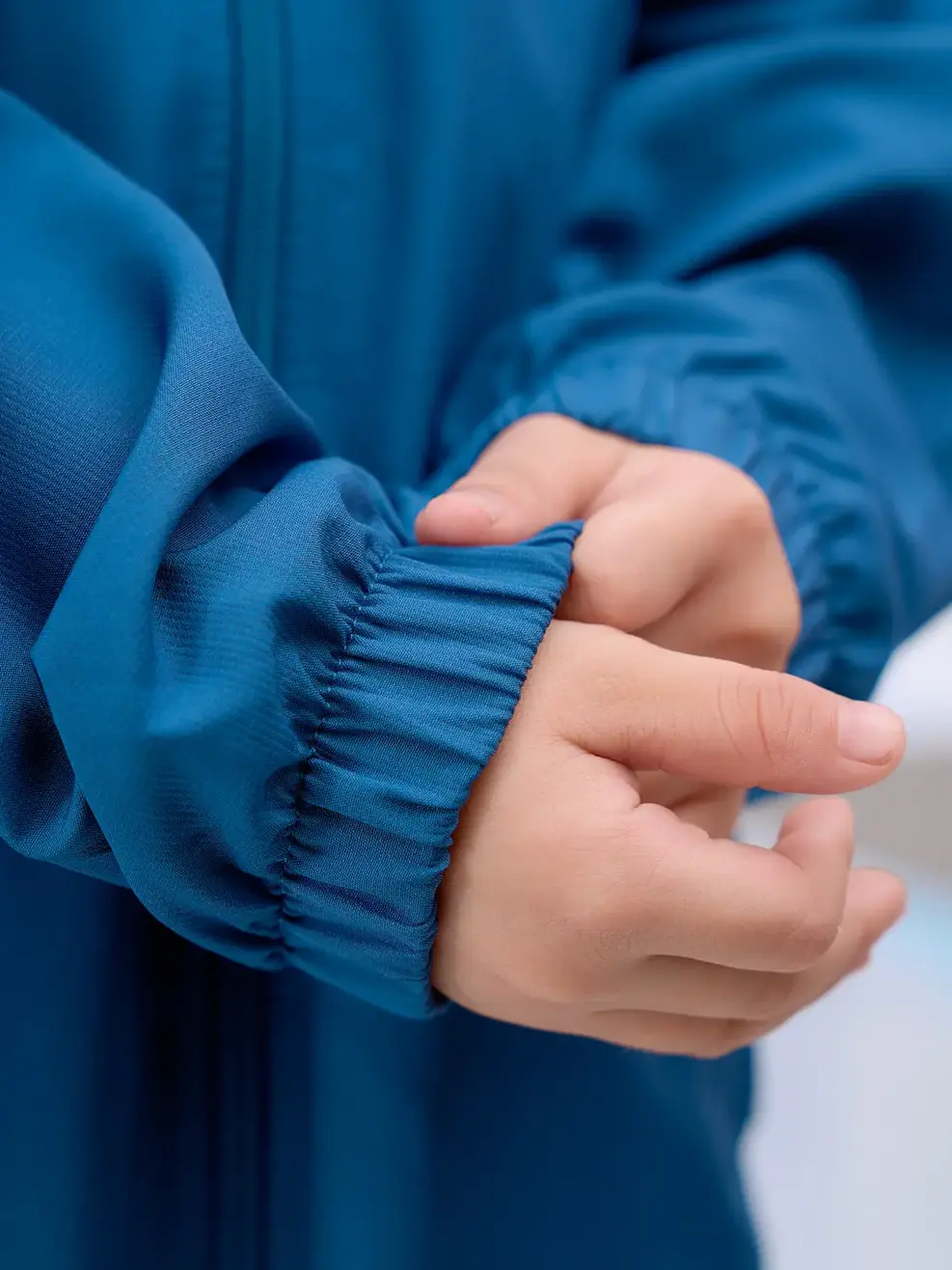 Áo khoác gió trẻ em trượt nước thông minh - Xanh than - 4-5