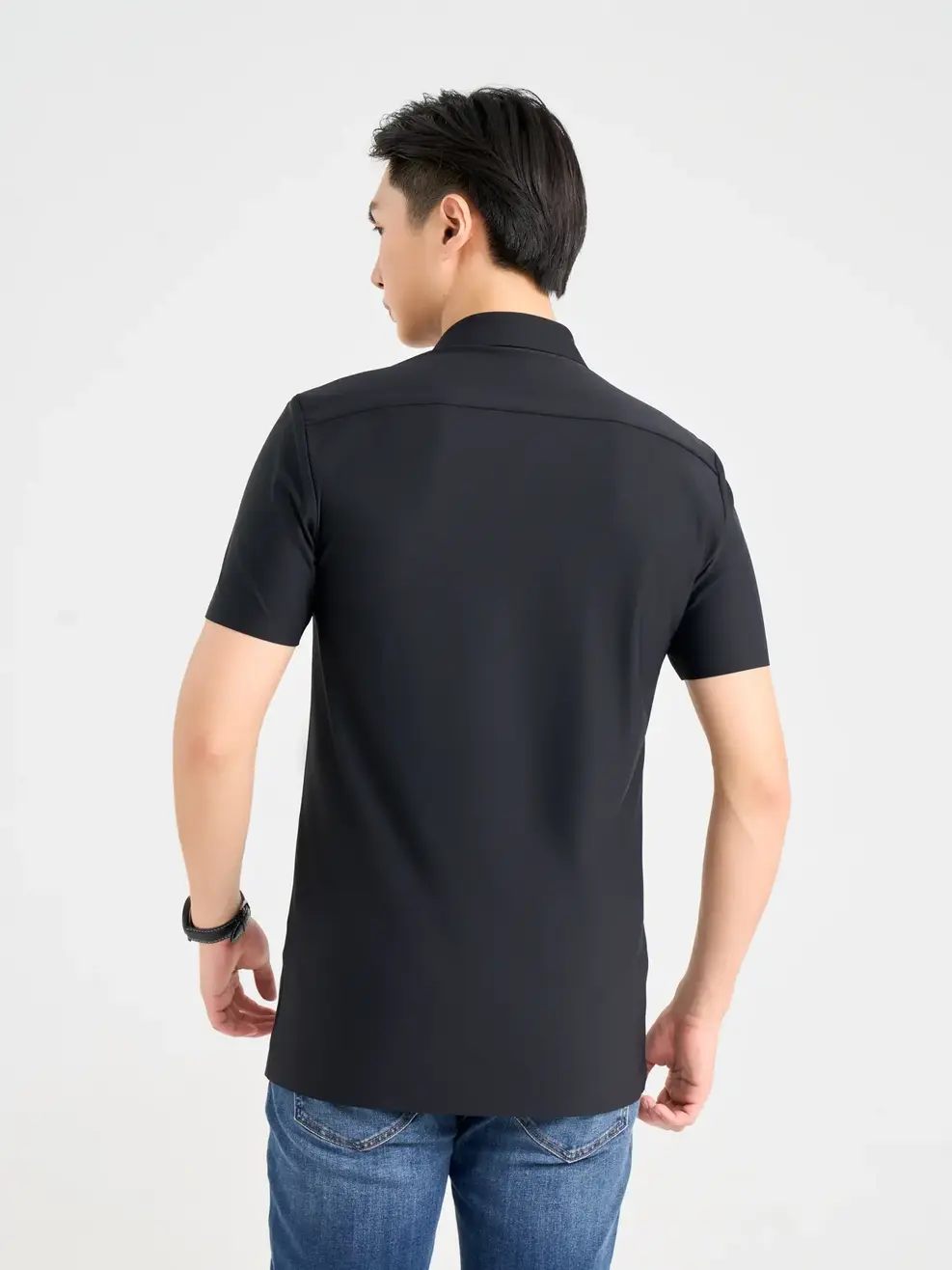 Sơ Mi Cộc Tay Nam S.cool - Đen - M