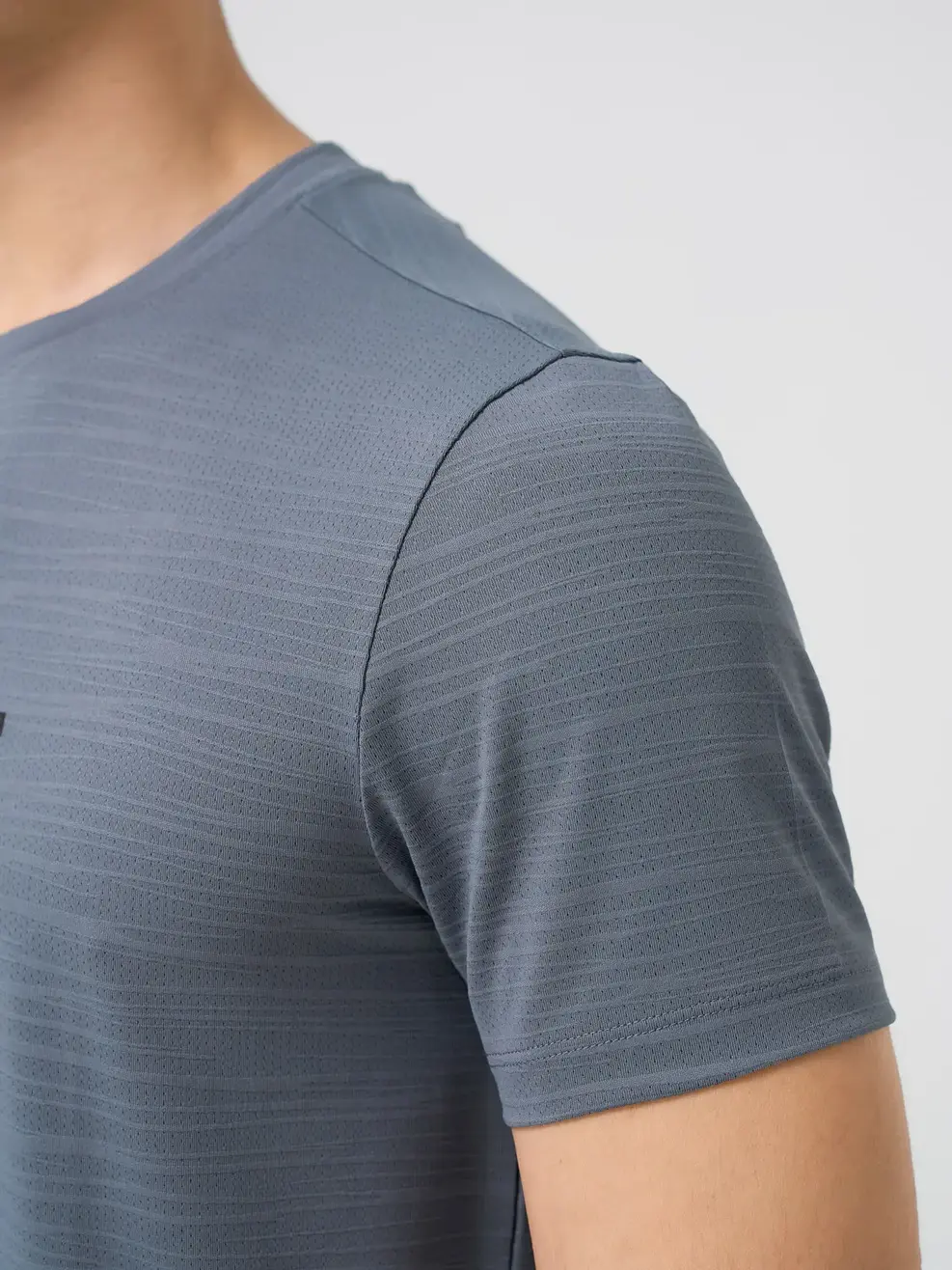 Áo Phông Nam Thể Thao Dệt Thoáng Khí - Than chì 009 - 3XL