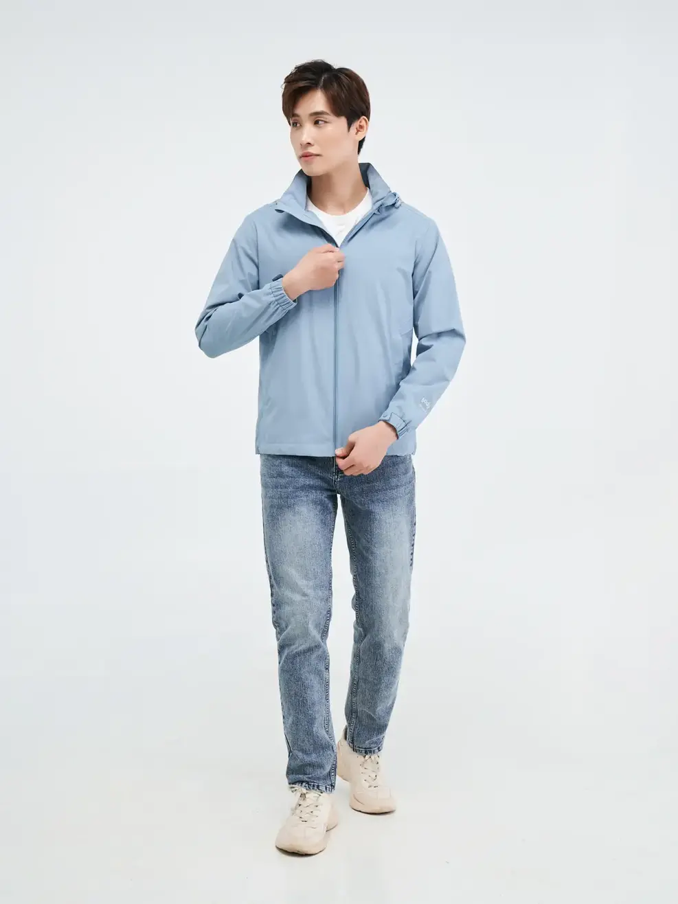 Áo khoác nam súp sườn - Xanh trời - XL