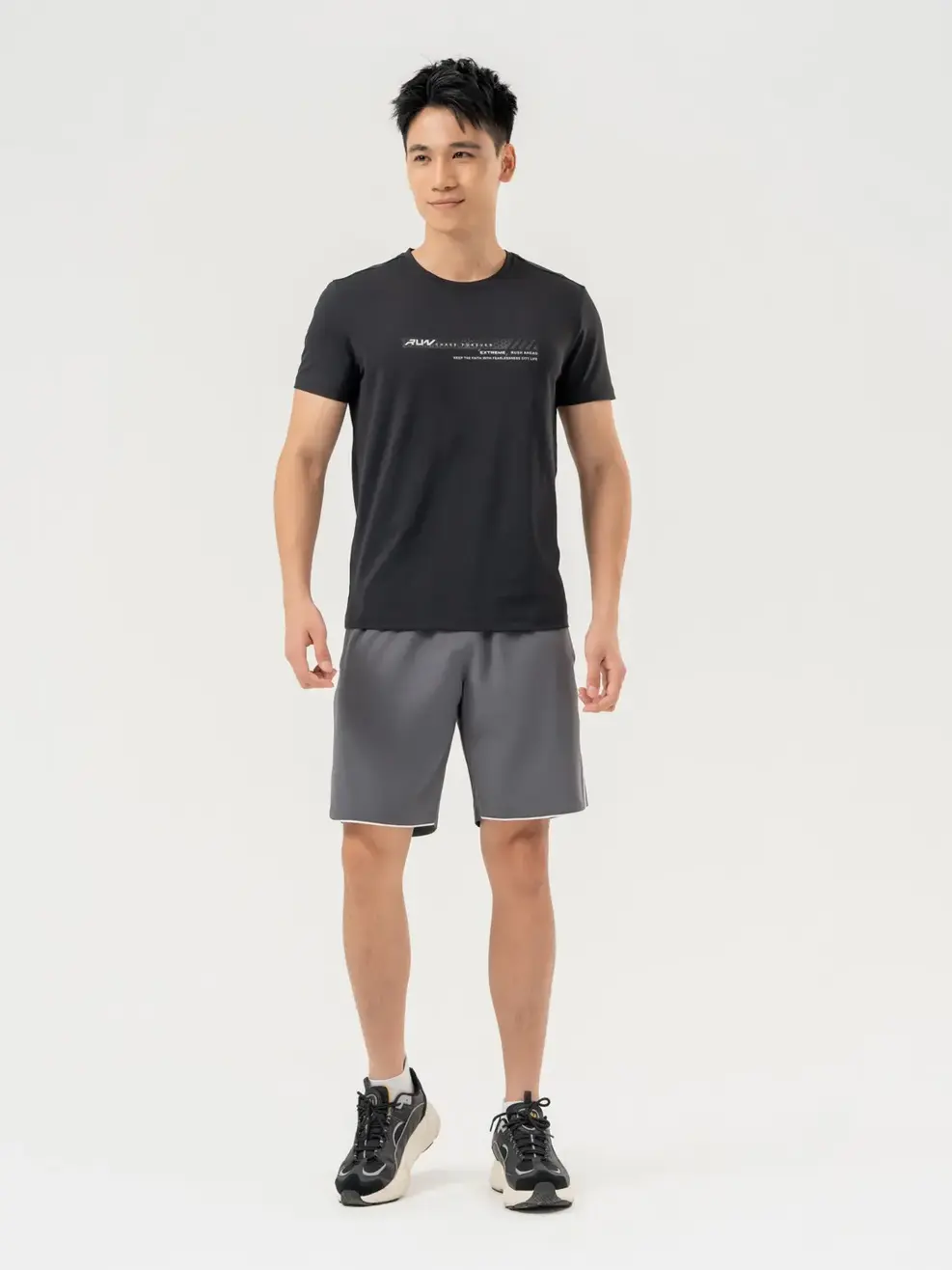 T-shirt Thể Thao Nam Run - Đen - M