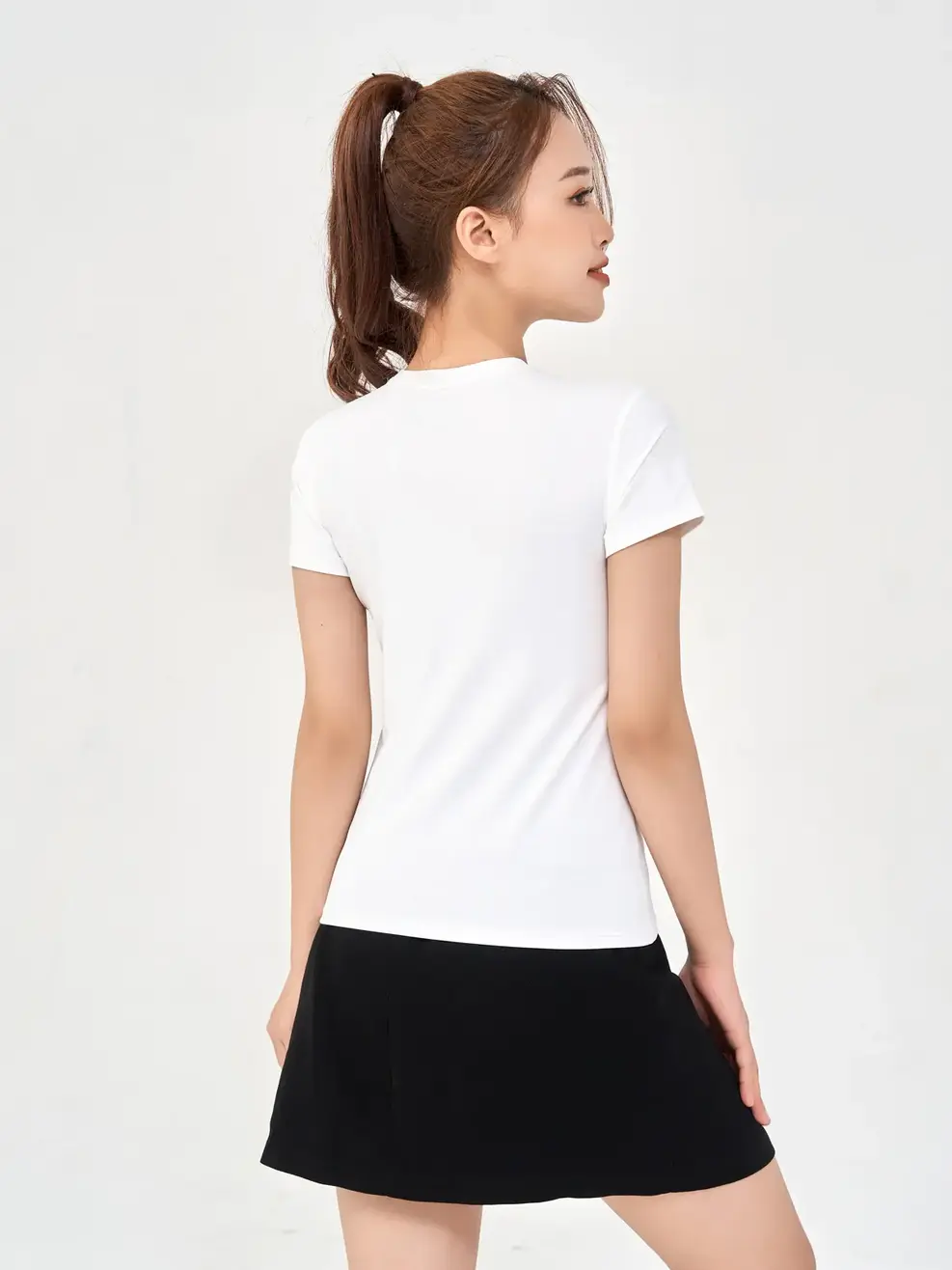 T- Shirt Thể Thao Nữ In Ngực Limited - Trắng - S