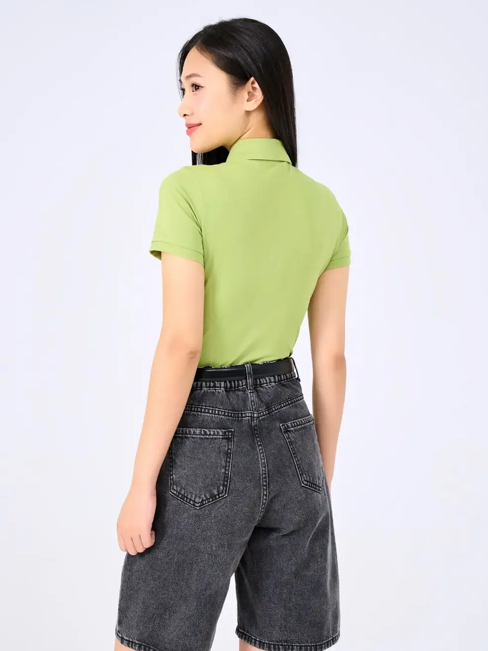 Polo Nữ Gia Đình - Xanh Lá - S