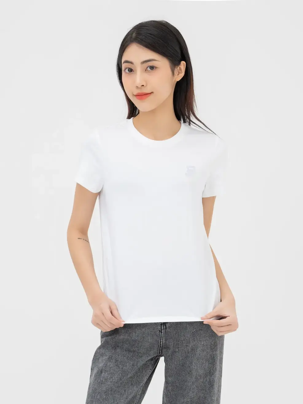 T-shirt Nữ In Gấu Heybear - Trắng 1 - S