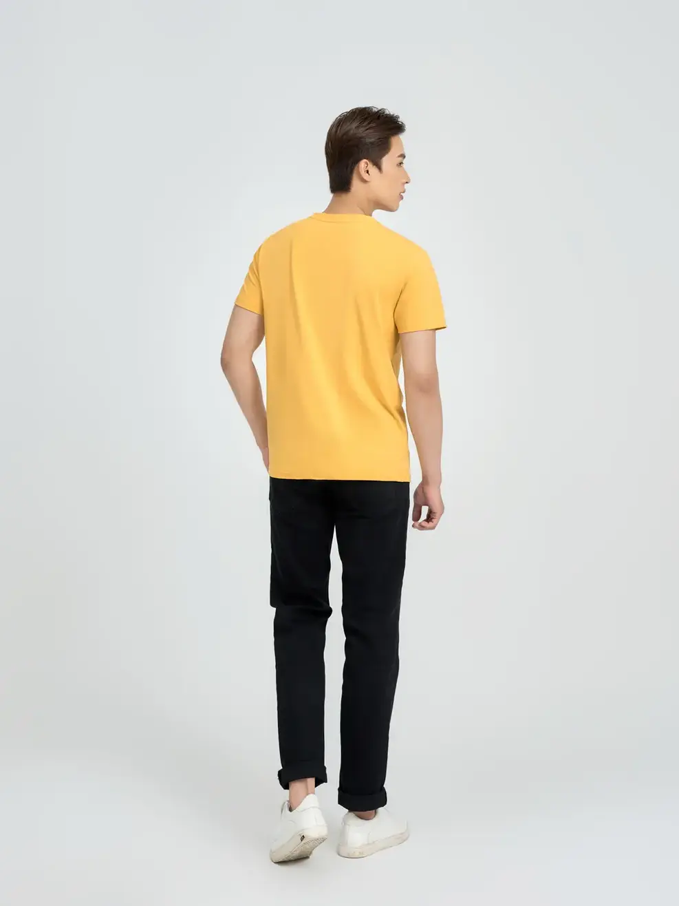 Áo thun nam family - Vàng - 2XL