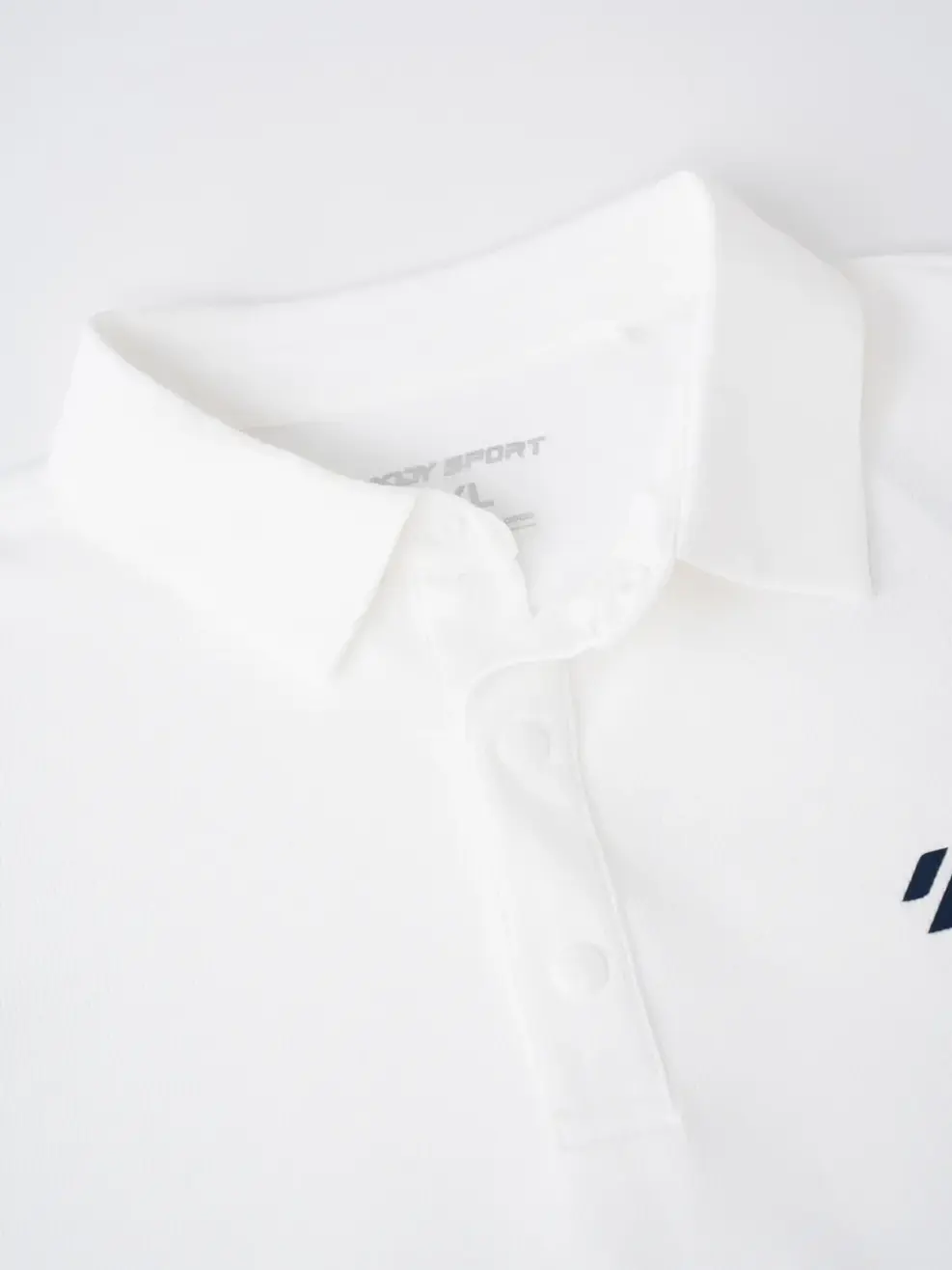 Áo Polo Nam Thể Thao Phối Bo Tay - Trắng 013 - S