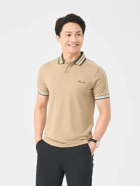 Áo polo nam s.cafe pique thêu ngực