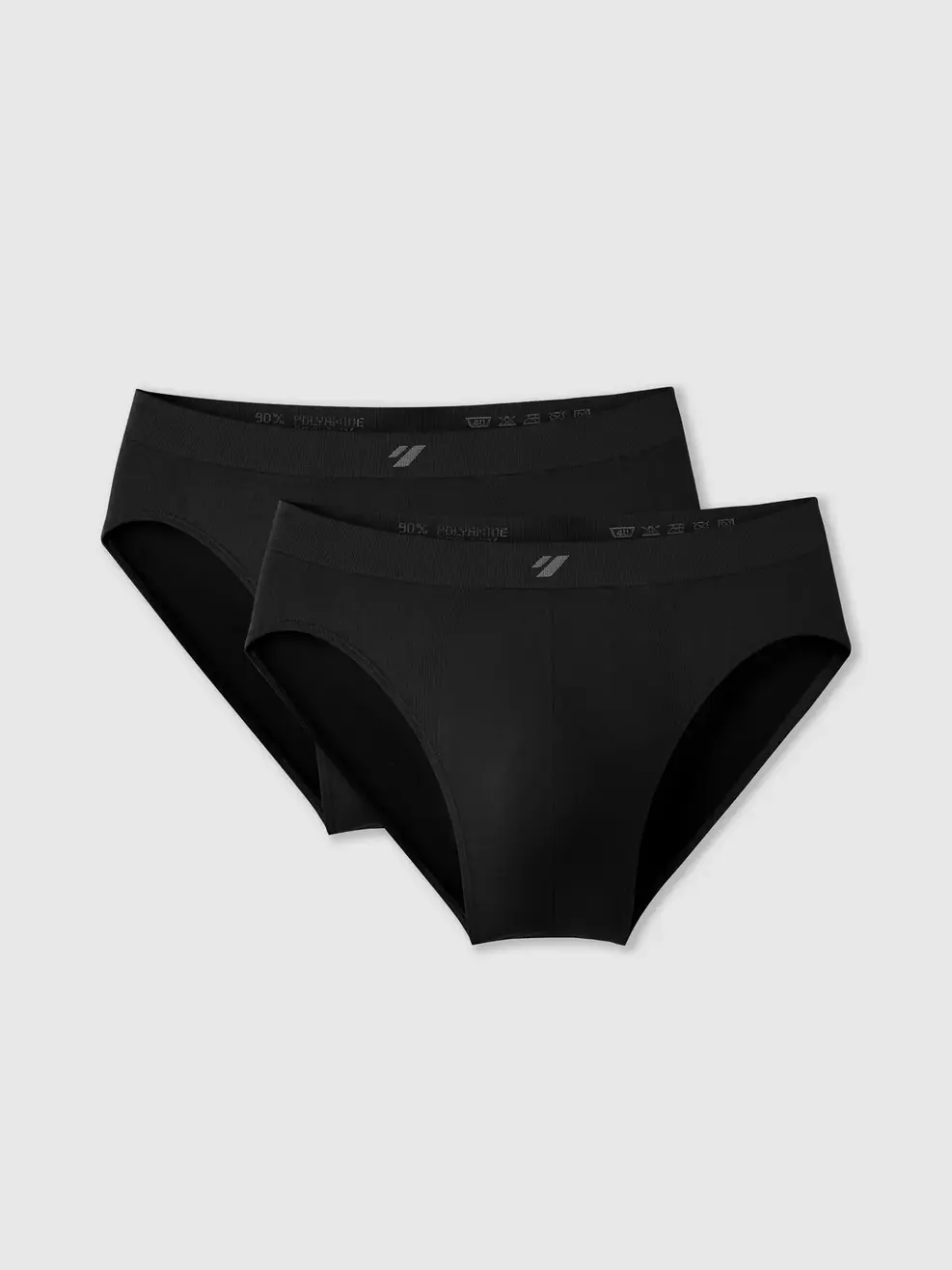 Quần Lót Tam Giác Nam Dệt Liền Combo 2 - ĐEN 002 - M