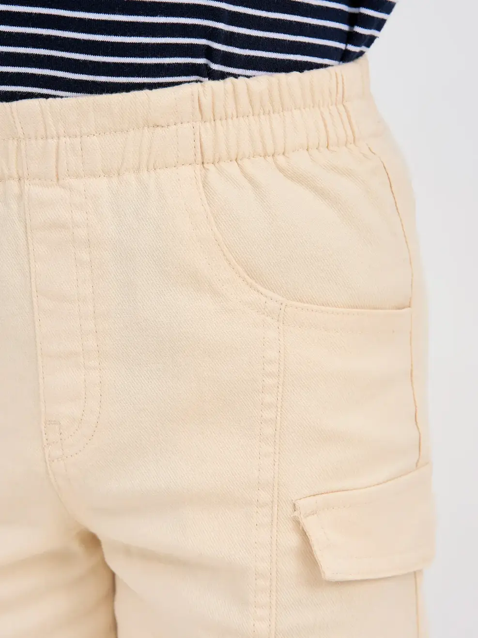 Quần Sooc Bé Trai Can Thân Túi Giả  - Be - 2