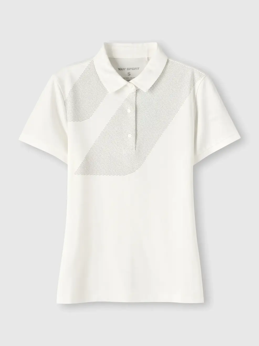 Áo Polo Nữ Thể Thao In Hoạ Tiết - Trắng 001 - XS