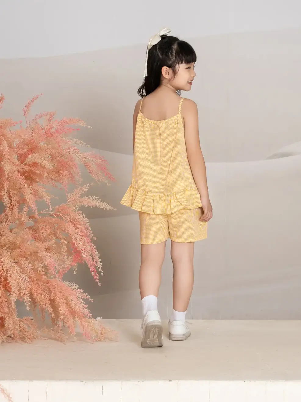 BỘ KID NỮ 2 DÂY - Kẻ vàng - 2