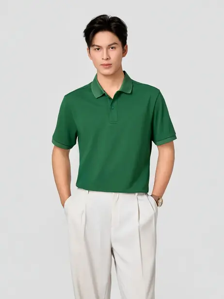 Áo Polo Nam Cafe Knit Ngắn Tay