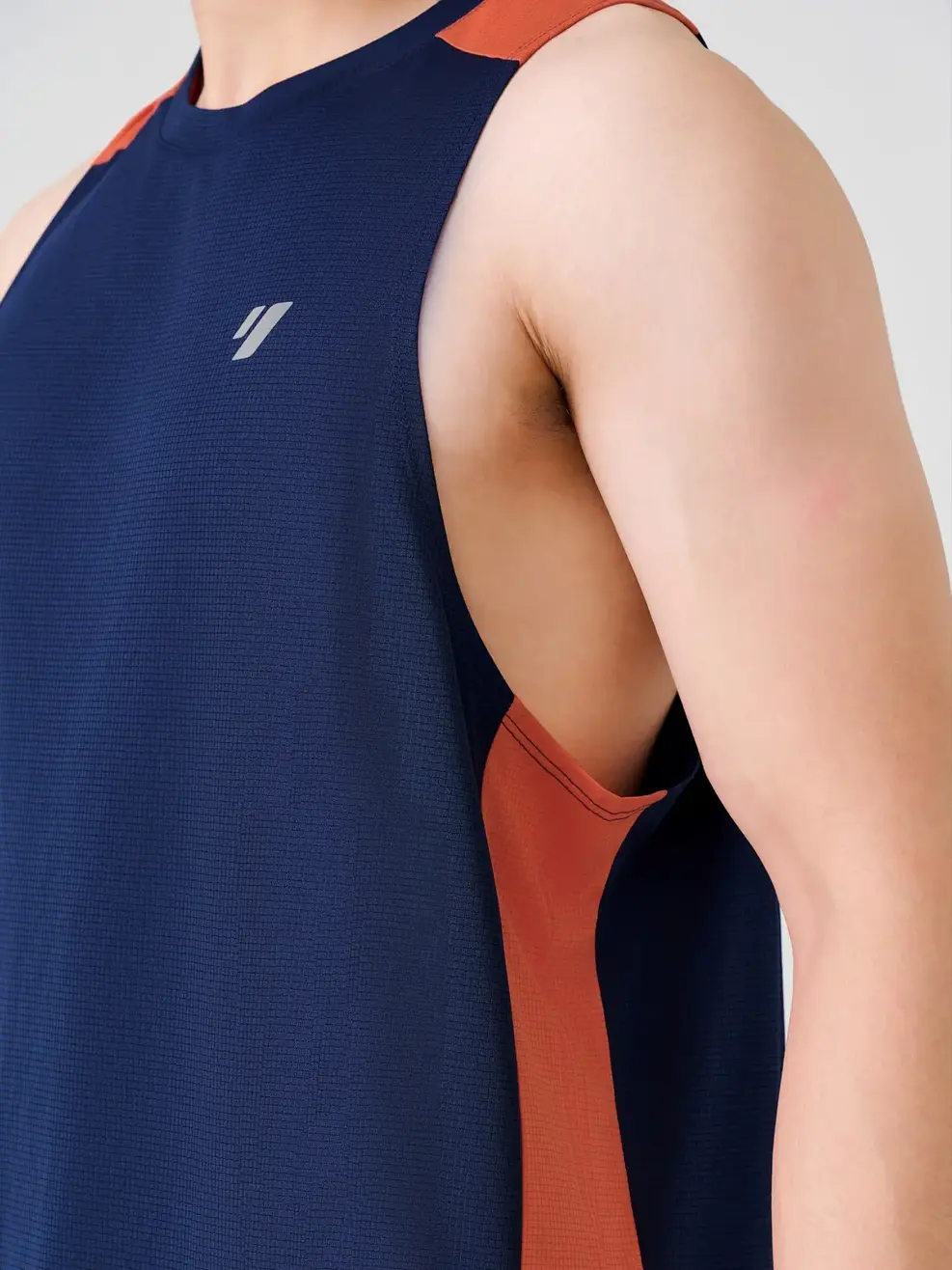 Áo Ba Lỗ Thể Thao Phối Màu  - Navy 008 - M