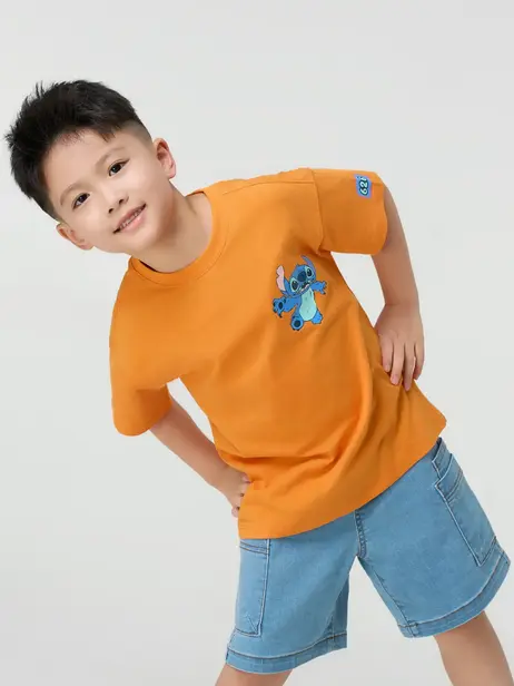 Áo phông bé trai stitch