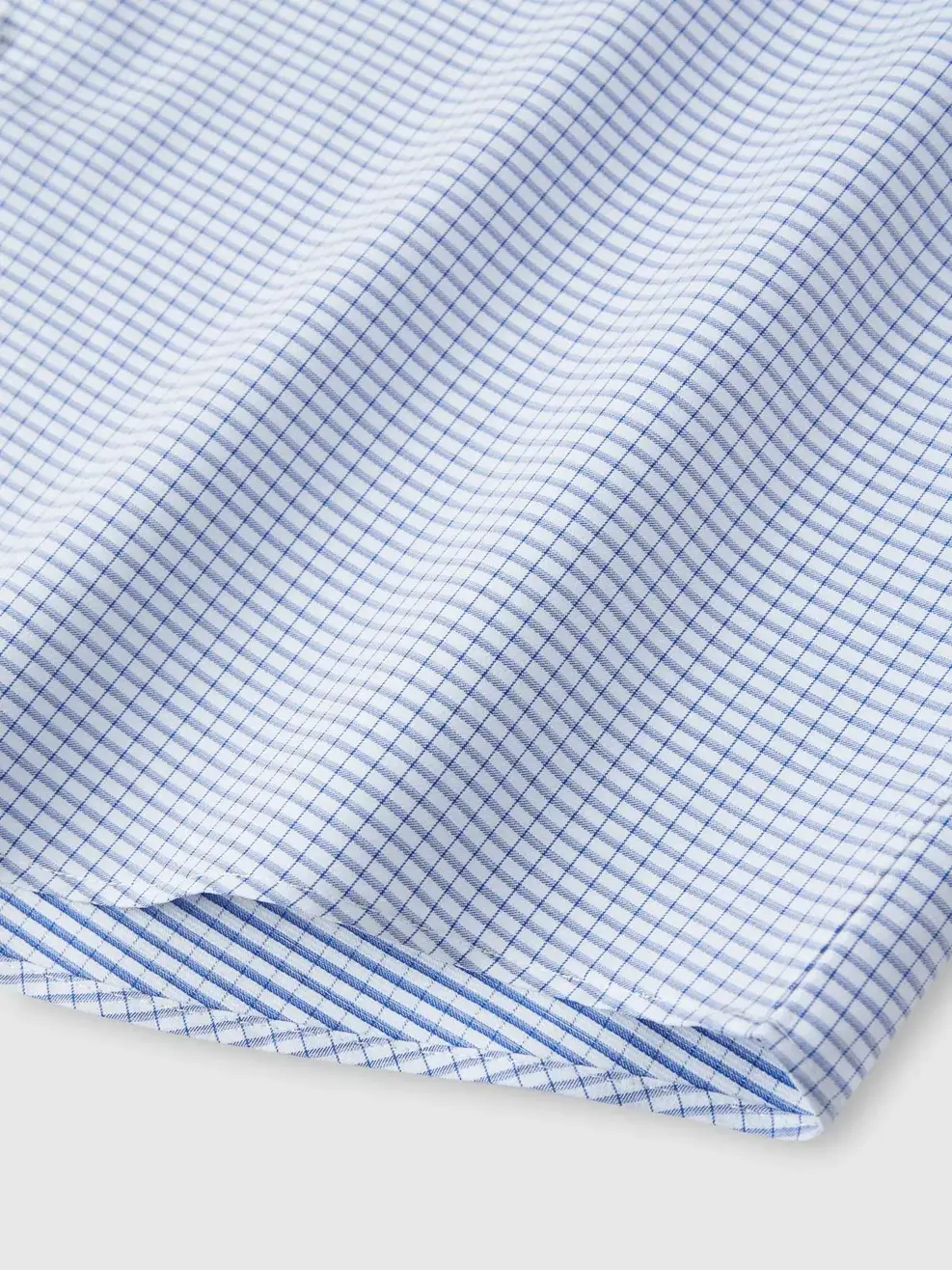 Áo Sơ-mi Nam Dài Tay Nano Kẻ Caro Phom Regular - Kẻ Xám 172 - M