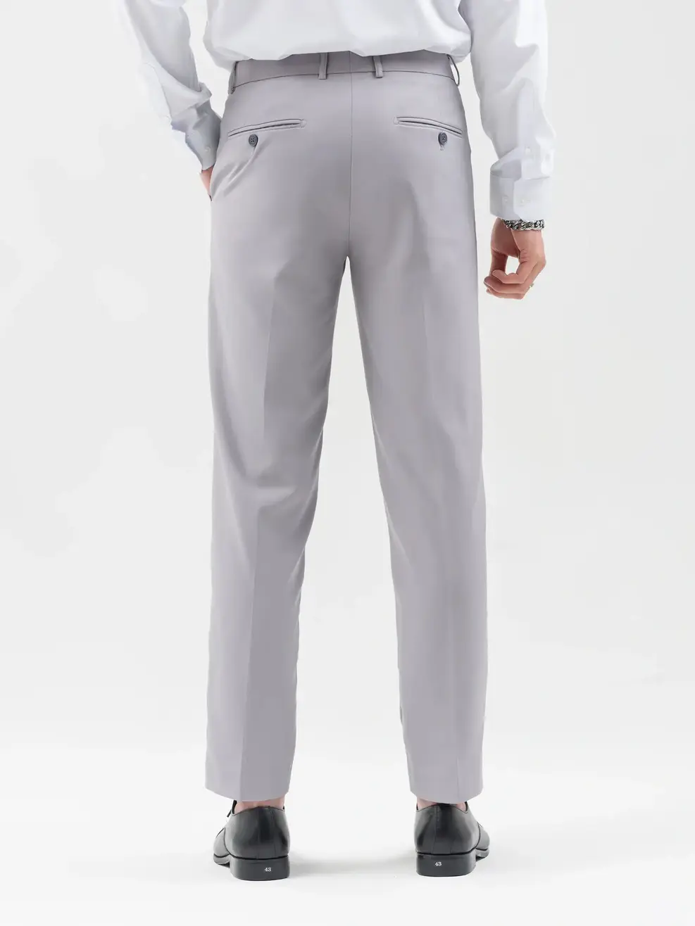 Quần Âu Nam Cạp Di Động - Xám - 29