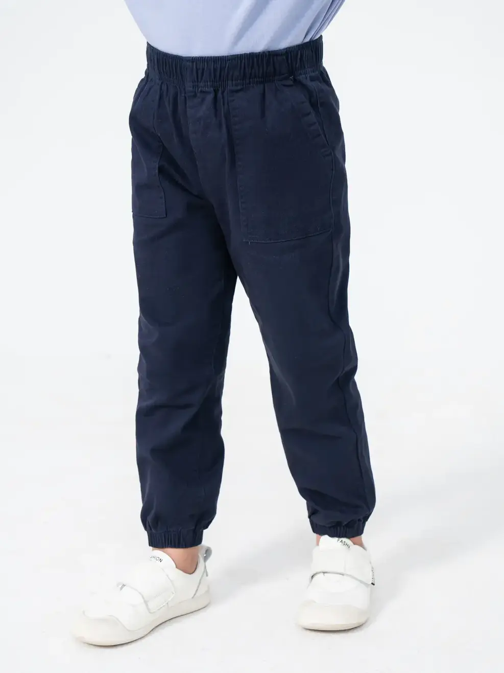 Quần khaki trẻ em jogger - Tím than