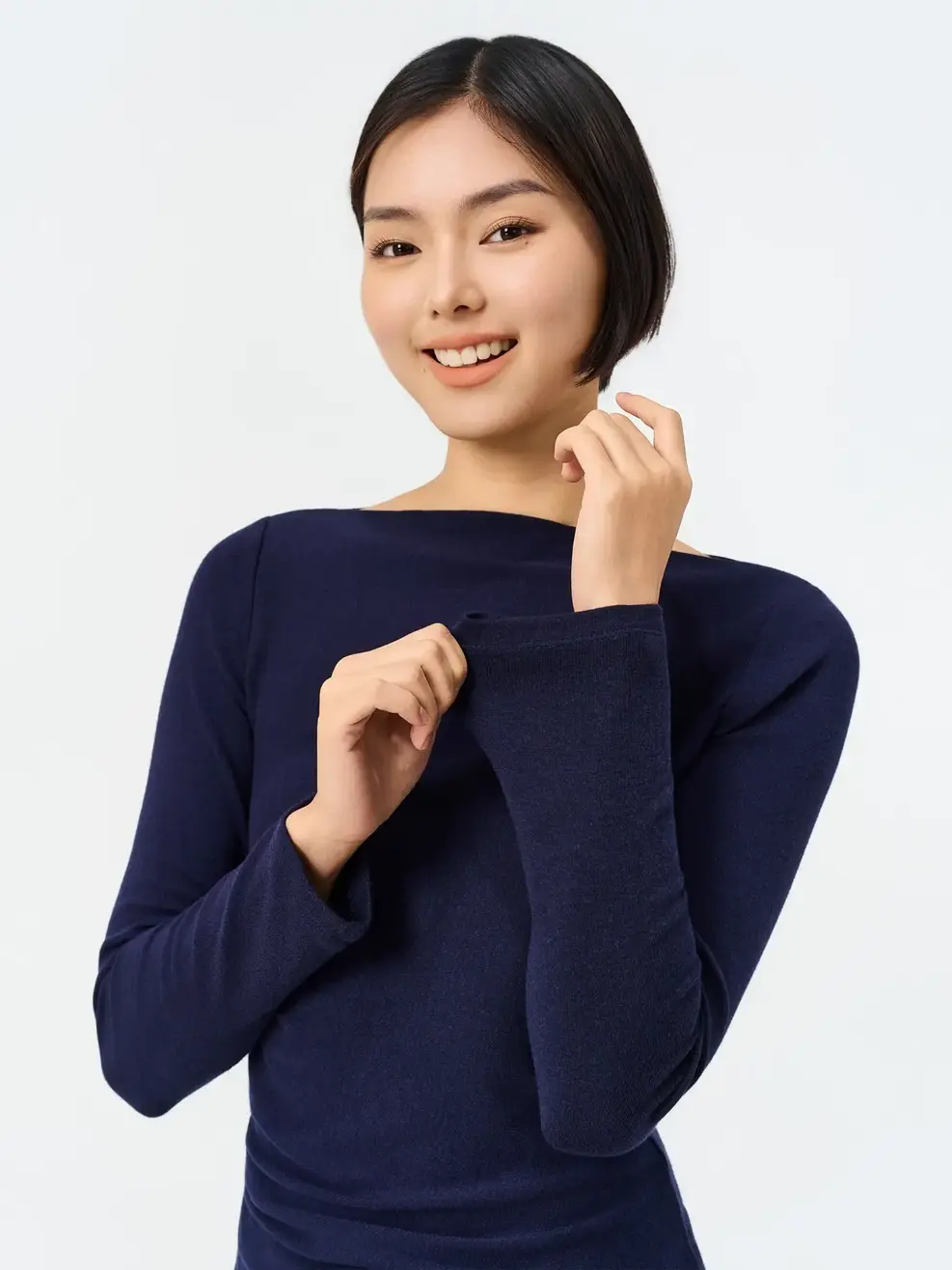 Áo Phông Giữ Nhiệt Vạt Chéo - Navy 001 - S
