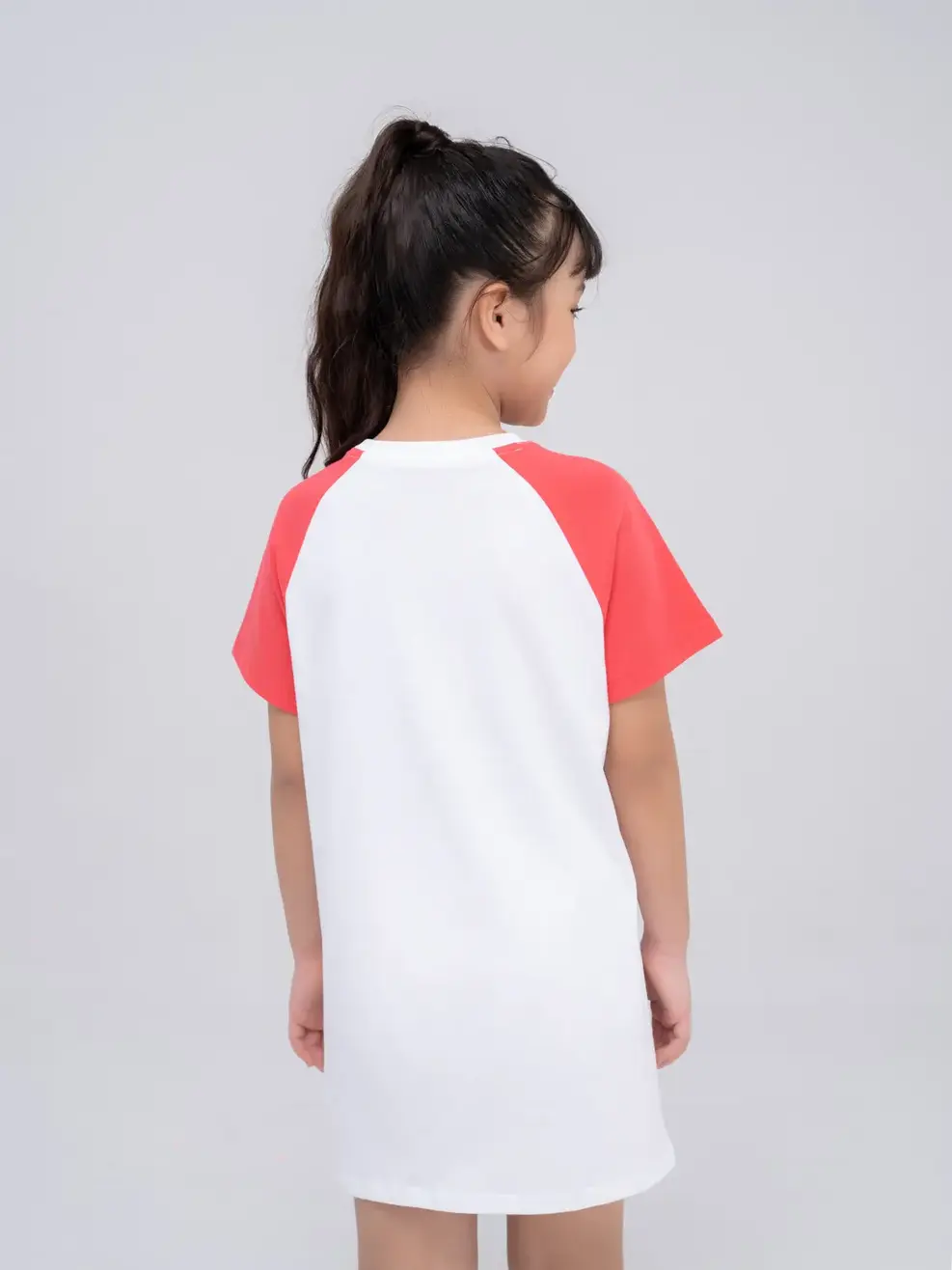 Váy trẻ em ốc sên phối tay - Hồng - 2